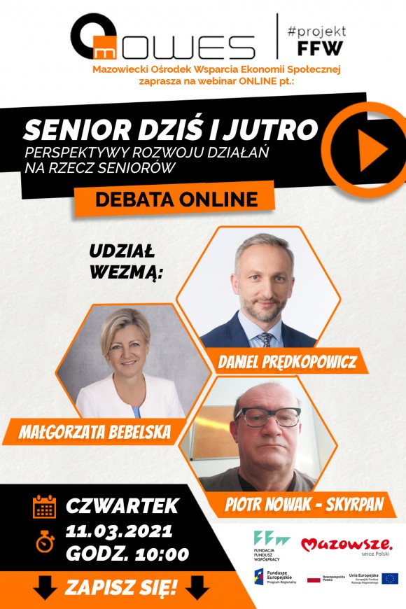 We invite you to an online debate – Senior today and tomorrow