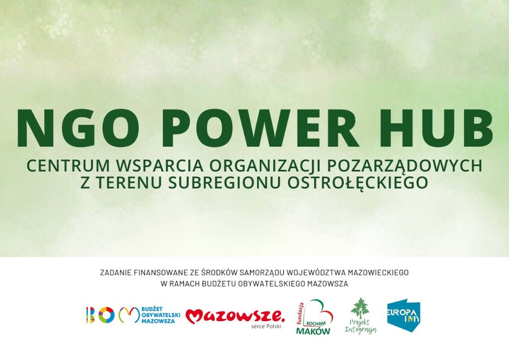 Rusza Akademia Ekonomii Społecznej i Usług Społecznych! Zapraszamy na dwa pierwsze spotkania NGO Power Hub w Przasnyszu